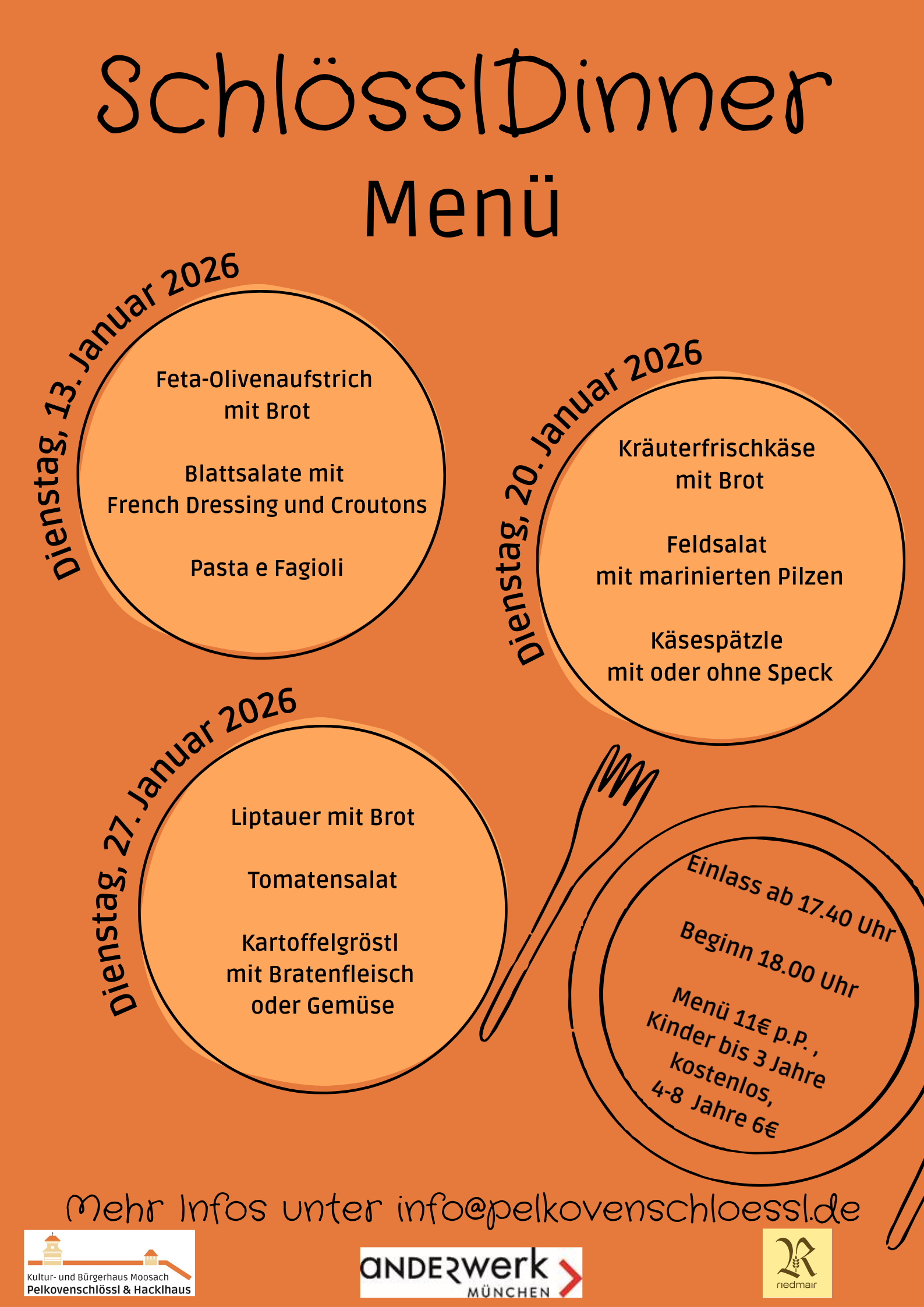 Infoseite: SchlösslDinner