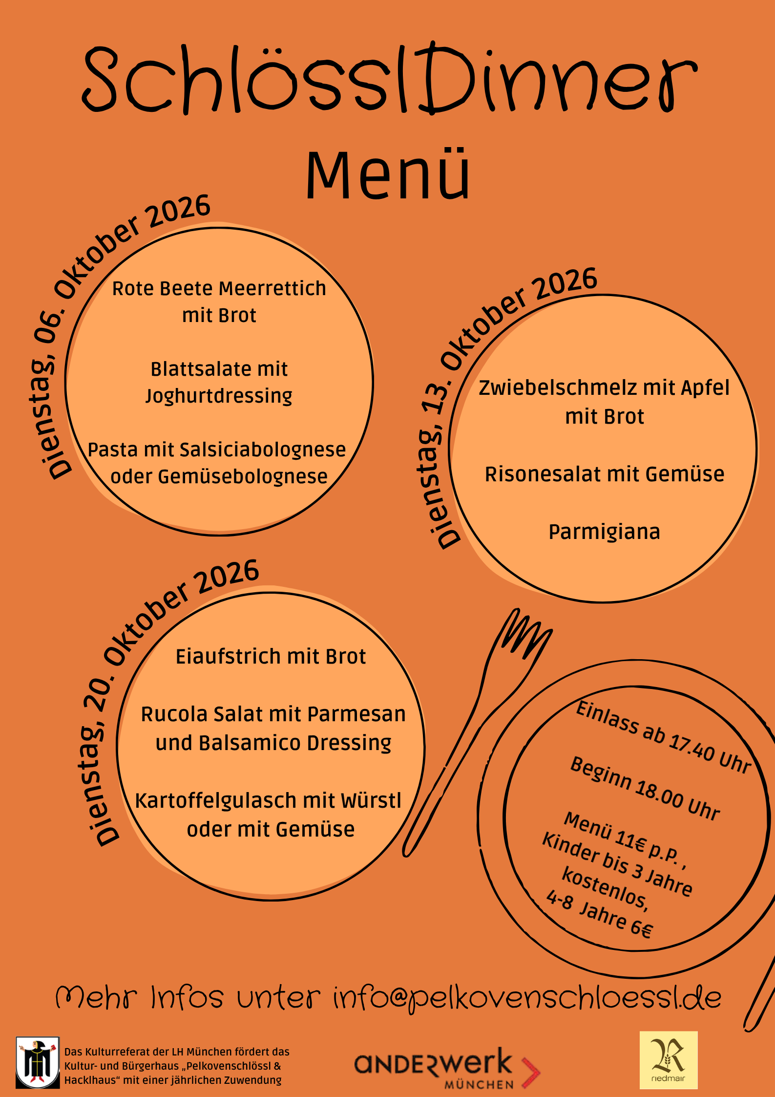 Infoseite: SchlösslDinner
