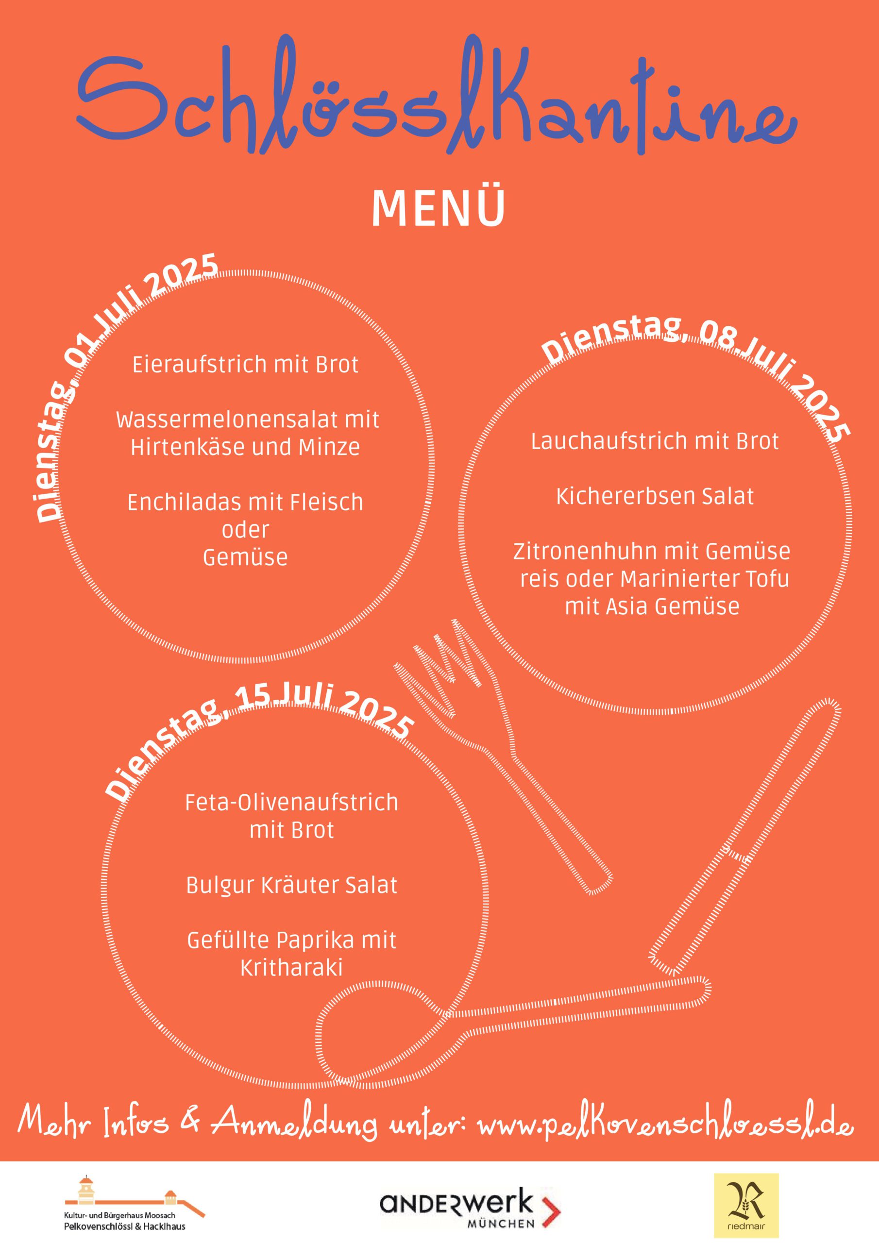Schlösslkantine – jeden Dienstag