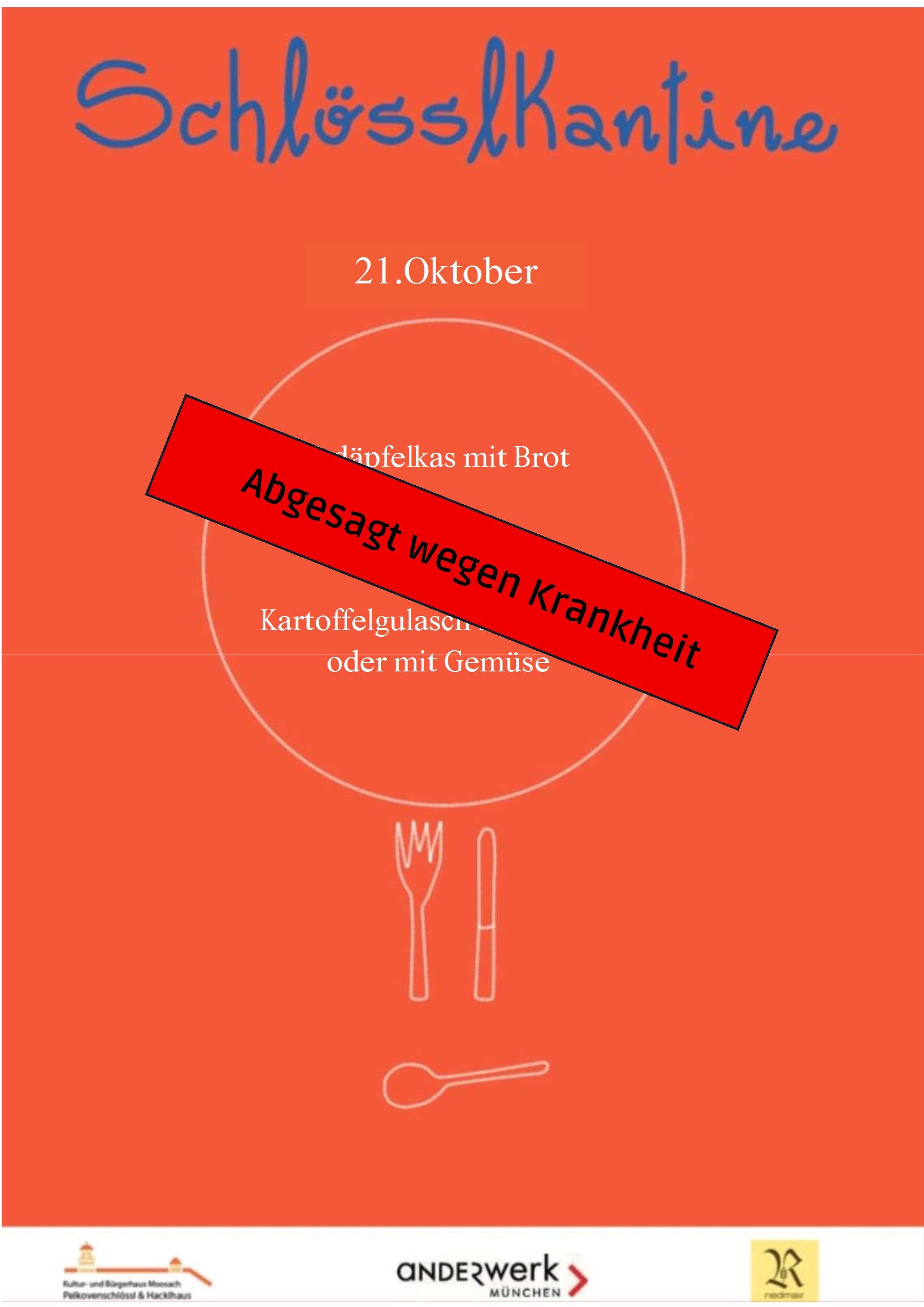 ABGESAGT: Schlösslkantine