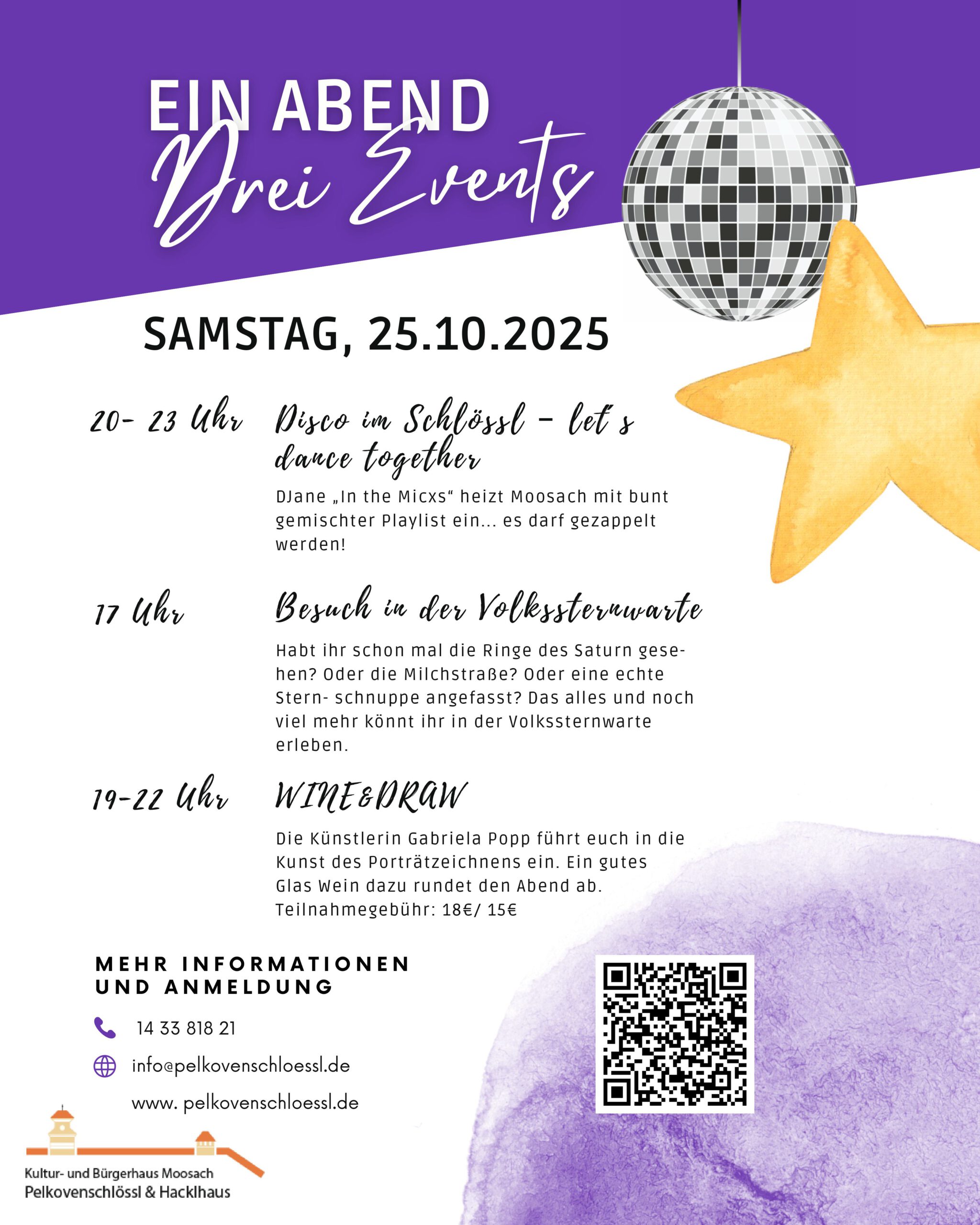 1 Abend – 3 Events