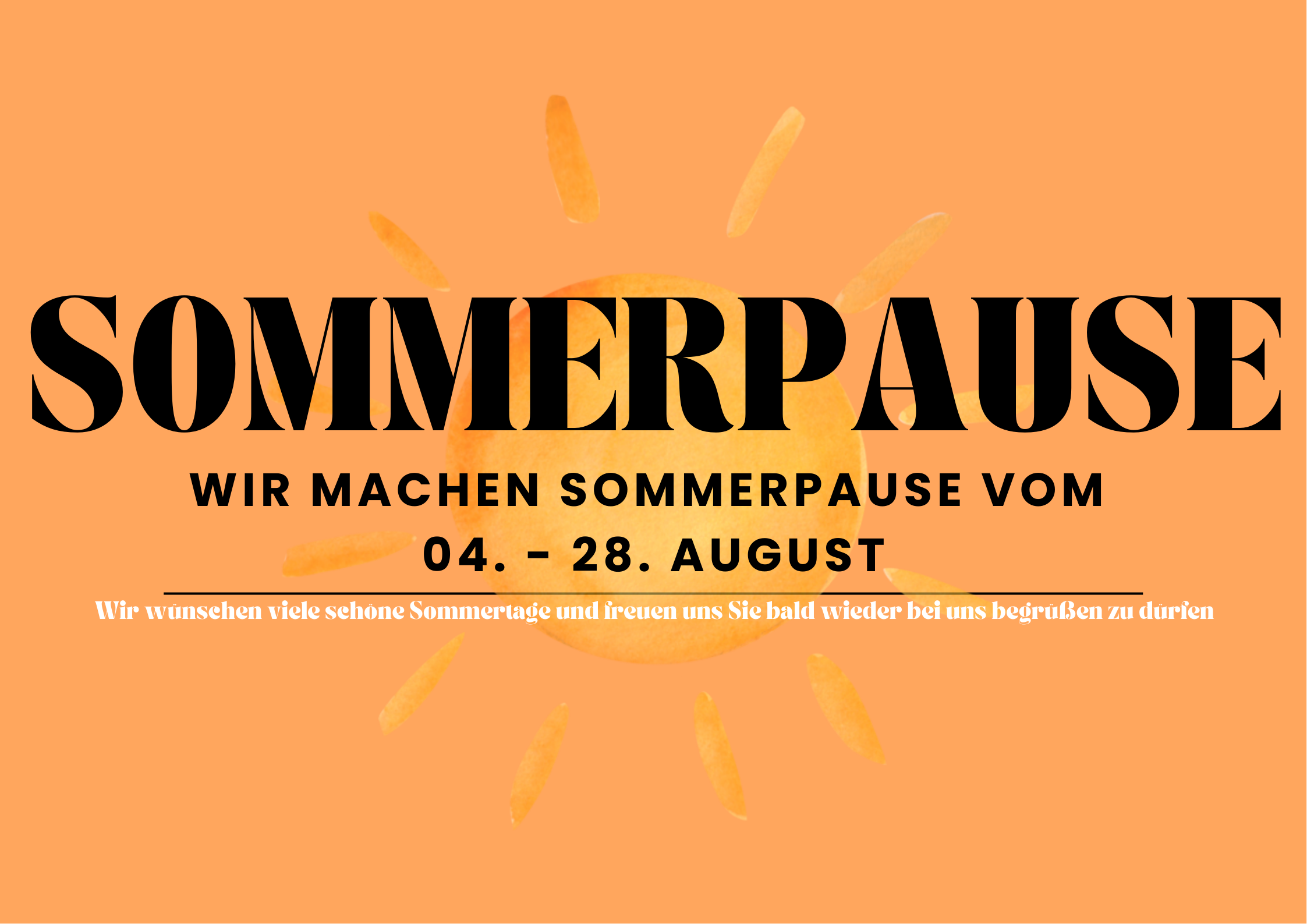 Sommerpause
