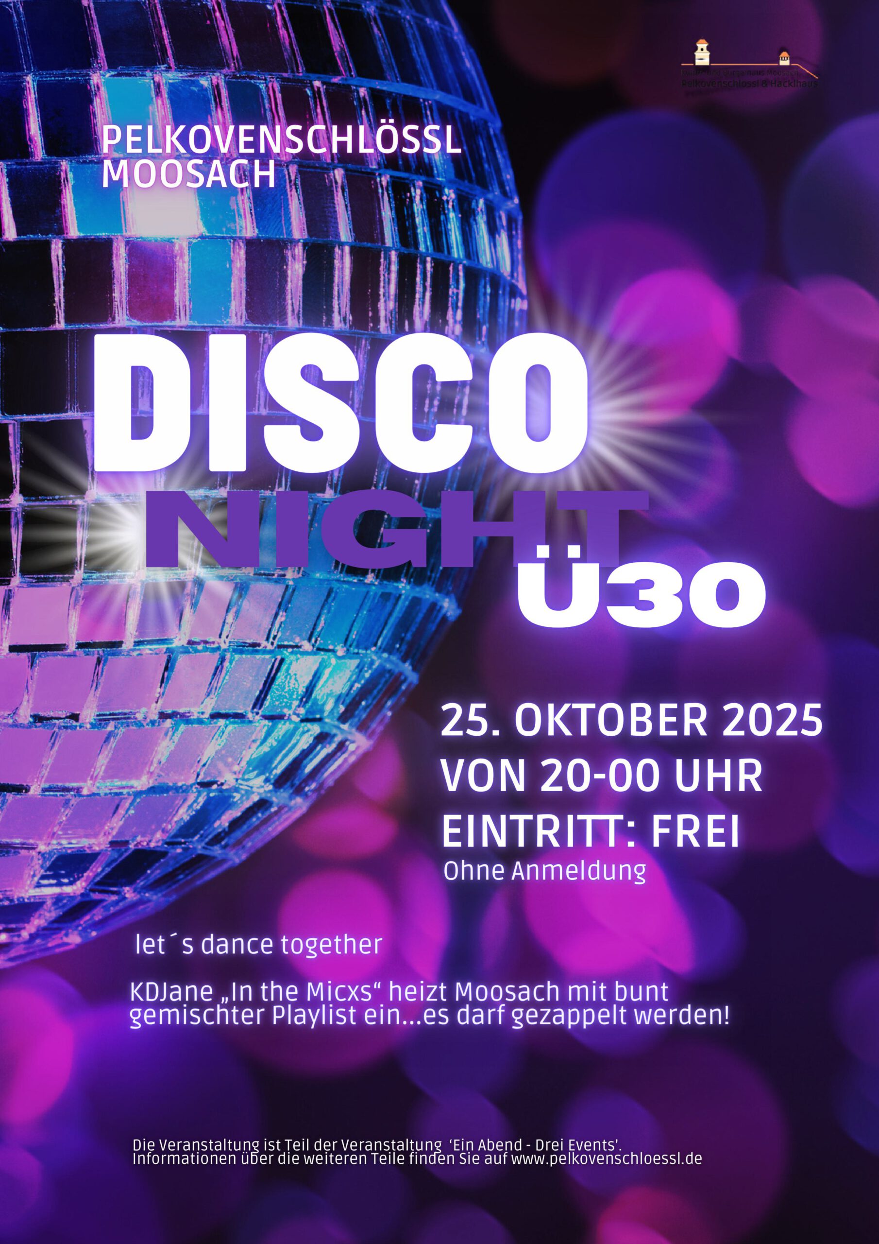 Disco im Schlössl – let´s dance together