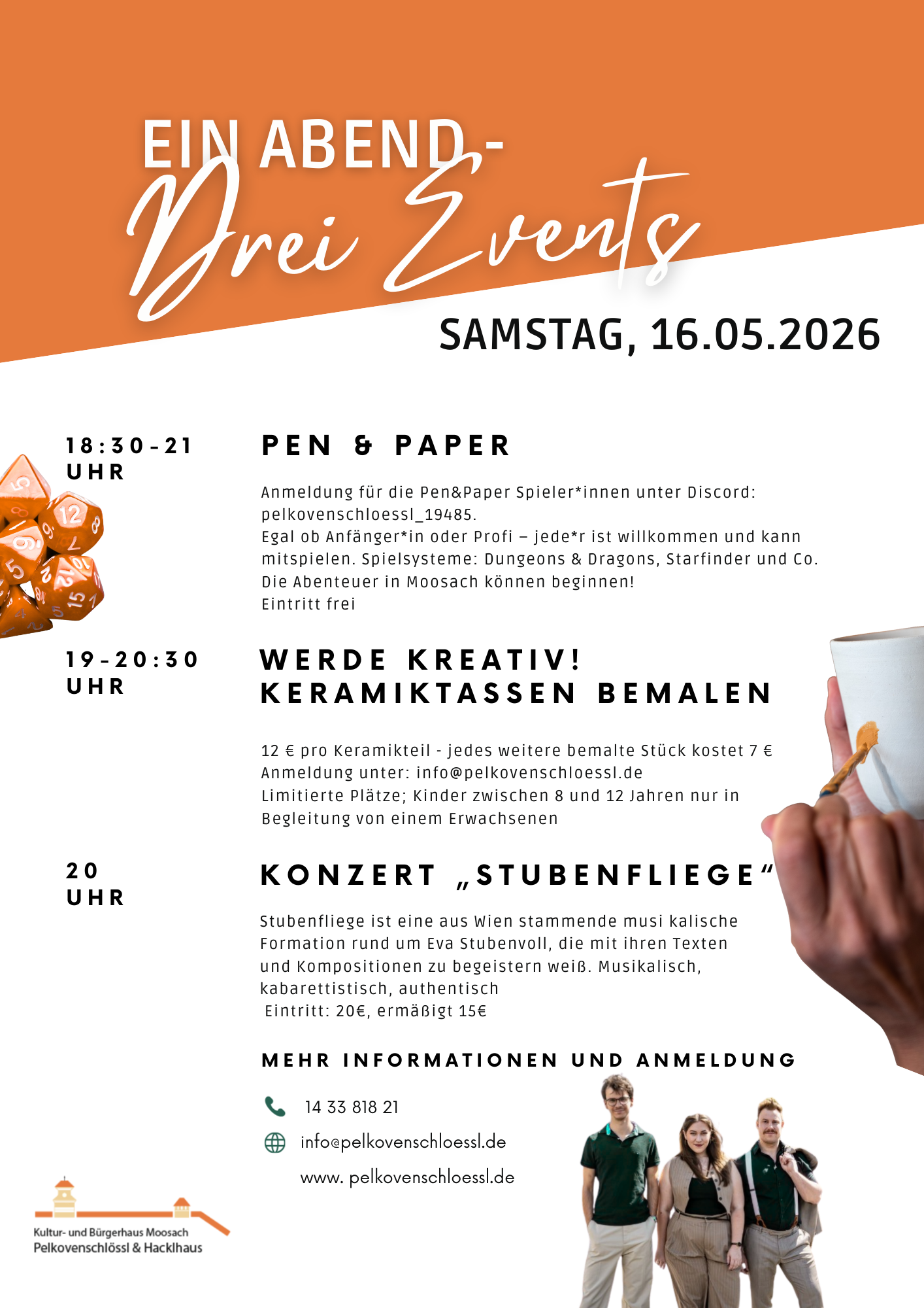 1 Abend – 3 Events