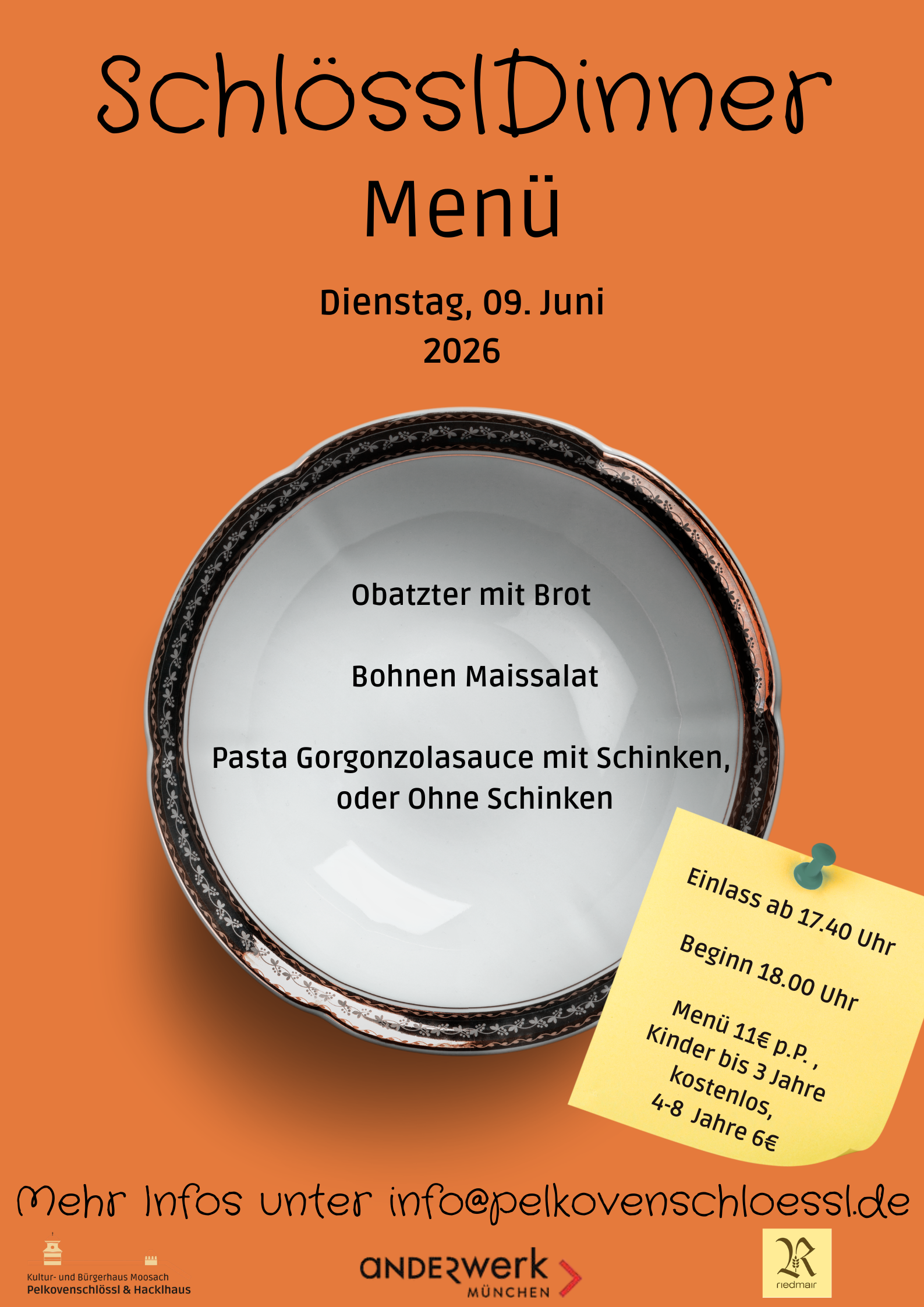 Abgesagt: SchlösslDinner